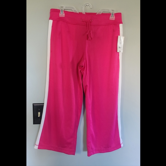 Hot Pink Athletic Capri - Picture 1 of 3